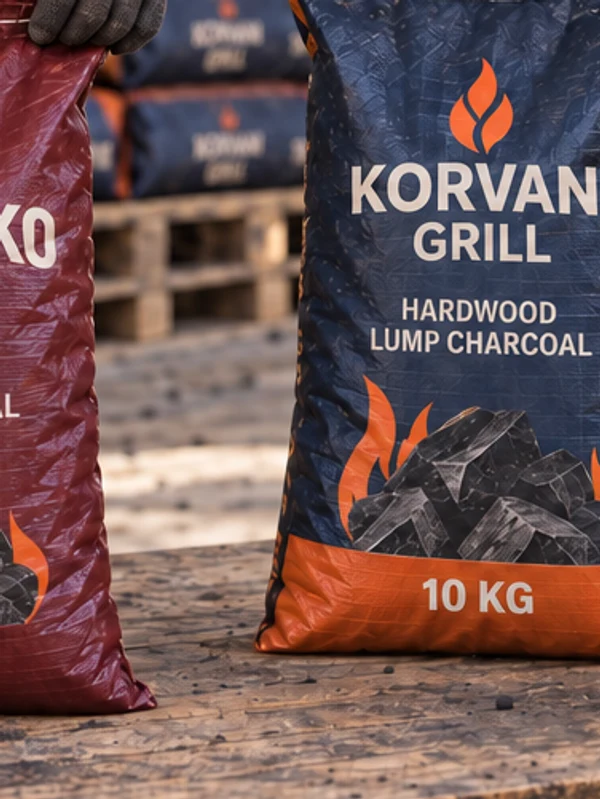Illustrative Korvani Grill 10 kg charcoal bag